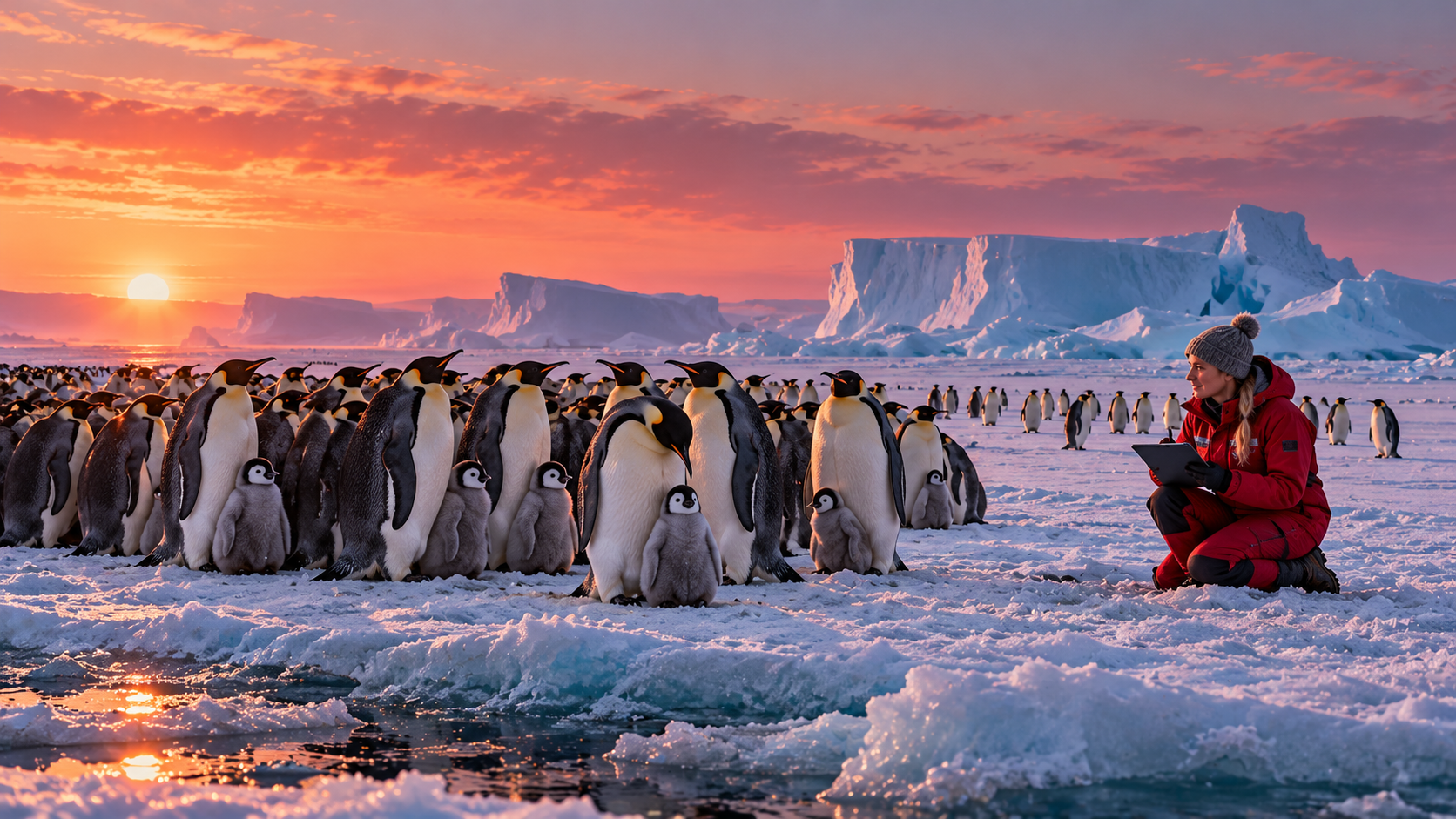 Wild at heart real test — an emperor penguin colony on the Antarctic sea ice